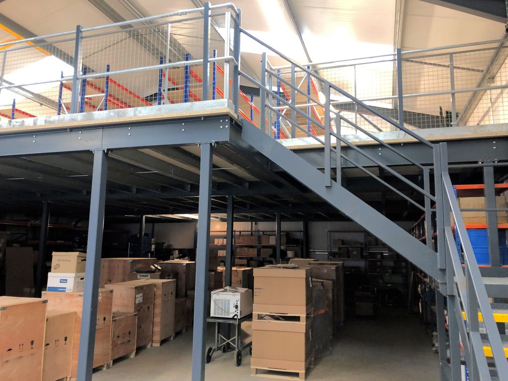 Mezzanine Floor Twin Flight Staircase