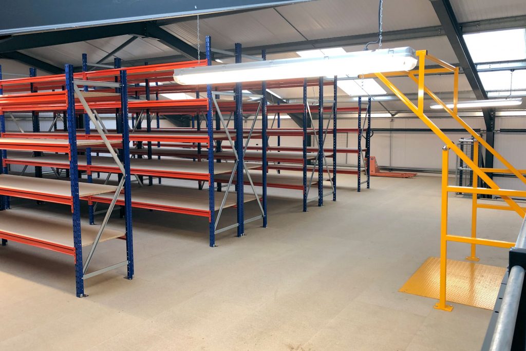 First Floor Steel Longspan Shelving System